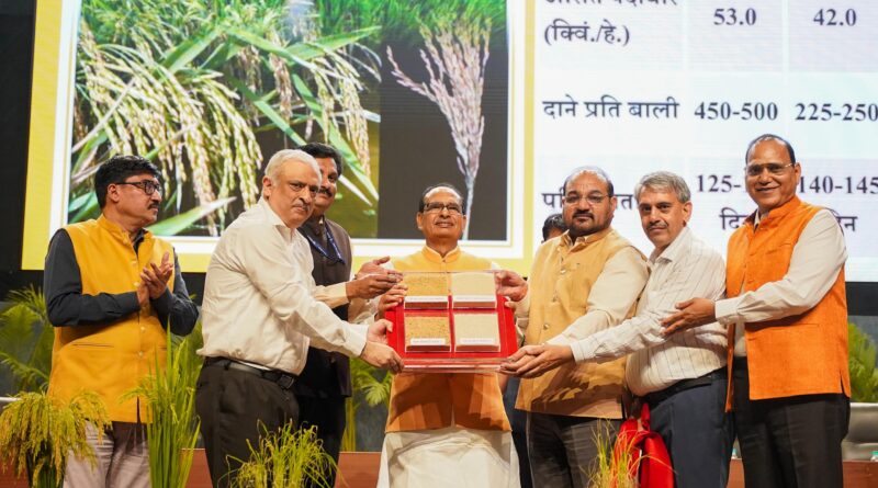 केंद्रीय कृषि मंत्री शिवराज सिंह चौहान ने देश में विकसित जीनोम संपादित चावल की दो किस्मों का किया लोकार्पण