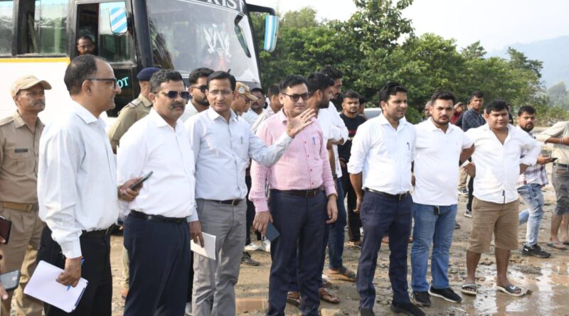 भारत सरकार की अंतर मंत्रालीय केंद्रीय टीम नैनीताल में मानसून काल में हुई क्षति के आंकलन करने पहुंची