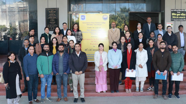 राजकीय दून मेडिकल कॉलेज में तीन दिवसीय बेसिक कोर्स इन मेडिकल एजुकेशन कार्यशाला, MBBS की पढ़ाई को आधुनिक एवं छात्र केंद्रित बनाएं: डॉ. गीता जैन
