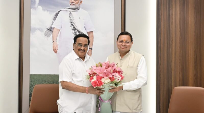 मुख्यमंत्री पुष्कर सिंह धामी ने केंद्रीय जल शक्ति मंत्री  सी. आर. पाटिल से भेंट की,  वर्ष 2027 में हरिद्वार में आयोजित होने वाले कुंभ की तैयारियों तथा नमामि गंगे से संबंधित परियोजनाओं पर चर्चा की