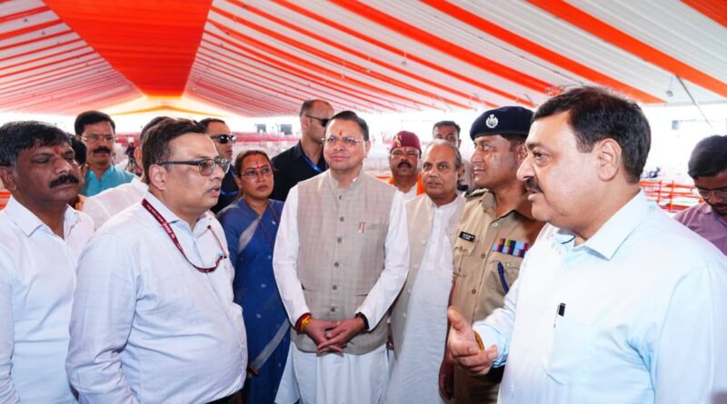 मुख्यमंत्री पुष्कर सिंह धामी ने देहरादून में प्रस्तावित प्रधानमंत्री नरेन्द्र मोदी के कार्यक्रम के मद्देनज़र जसवंत ग्राउंड पहुंचकर तैयारियों का निरीक्षण किया