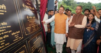 मुख्यमंत्री पुष्कर सिंह धामी ने किया मसूरी विधानसभा में विभिन्न विकास योजनाओं का लोकार्पण – शिलान्यास