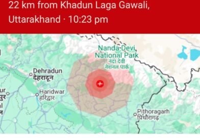 उत्तराखंड: देर रात 10:23 बजे 4.4 तीव्रता के भूकंप से डोली धरती, दिल्ली-एनसीआर और हिमाचल तक महसूस हुए झटके